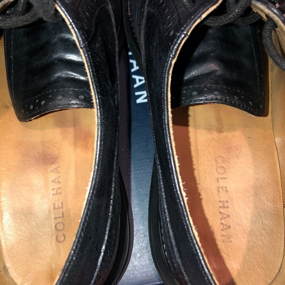 SOLD COLE HAAN BLACK DRESS SHOE SZ 9 - Picture 5 of 7